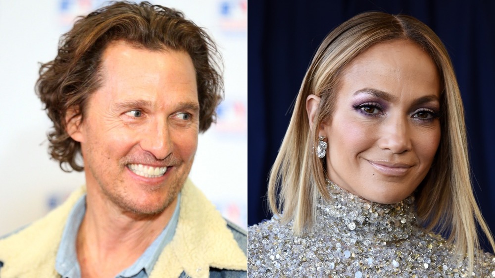 Matthew McConaughey, Jennifer Lopez souriant