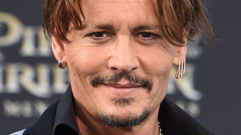 Johnny Depp arrive pour la première américaine de "Pirates des Caraïbes : les hommes morts ne racontent pas d