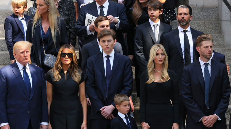La famille Trump aux funérailles d'Ivana Trump