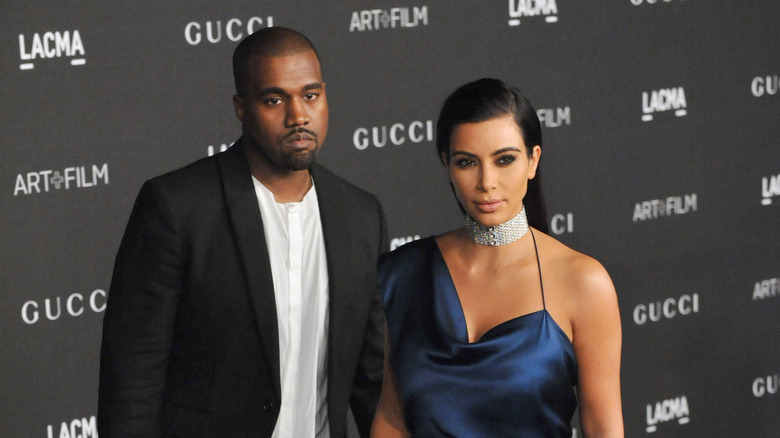 Kanye West et Kim Kardashian posent 