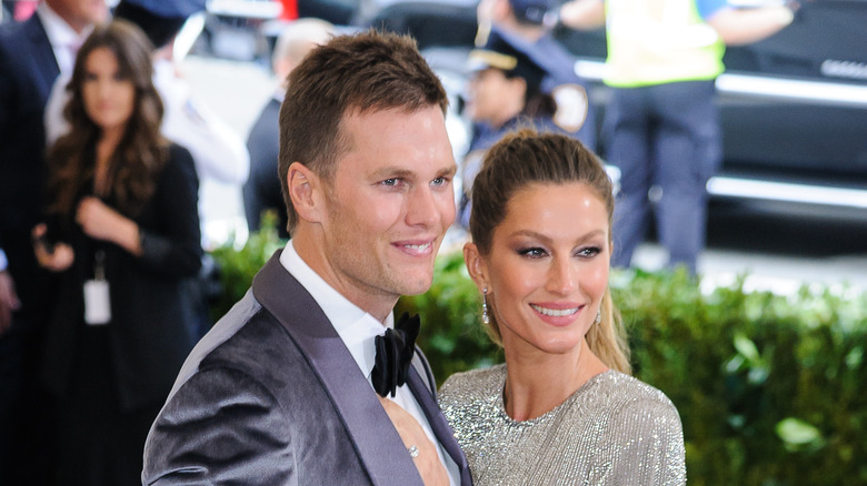 Tom Brady et Gisele Bündchen lors d'un gala en 2017