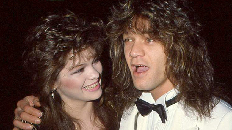 Valérie Bertinelli et Eddie Van Halen dans les années 80
