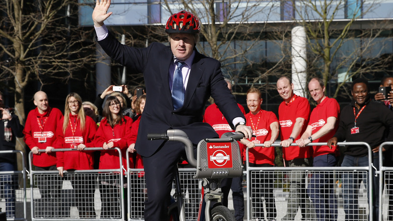 Boris Johnson sur "Boris Bike"