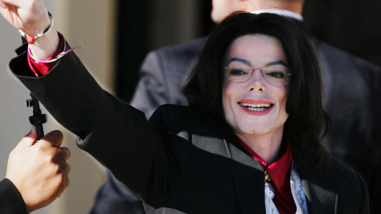 Michael Jackson lors du procès de 2005