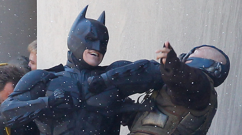 Christian Bale déguisé en Batman