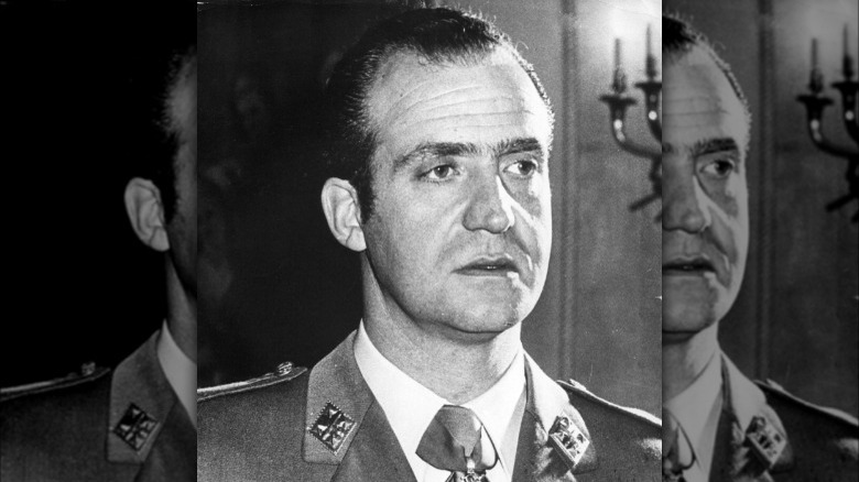 Le roi Juan Carlos I jeune