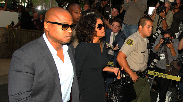 Randy et Janet Jackson marchant