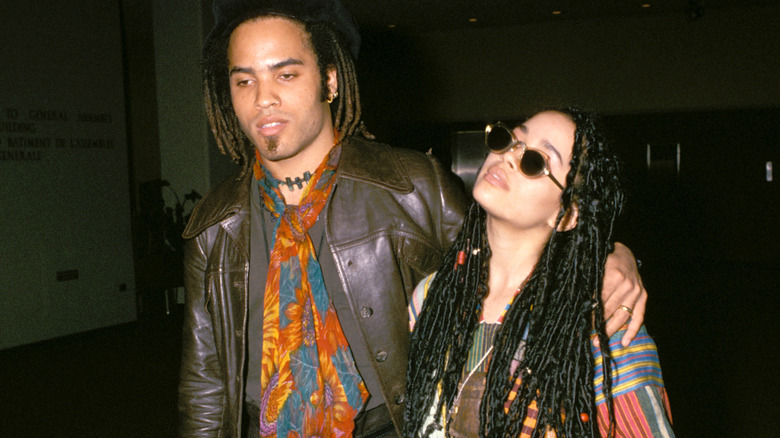 Lenny Kravitz et Lisa Bonet en 1987